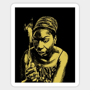 YELLOW Nina Simone Sticker